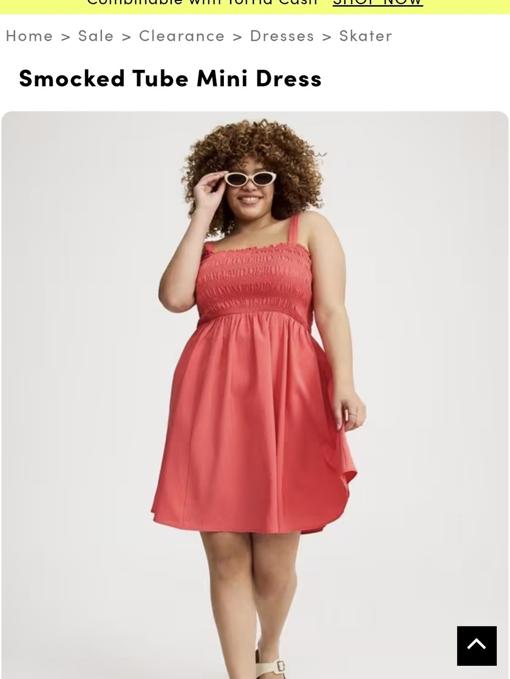 Smocked Tube Mini Dress - Coral Pink